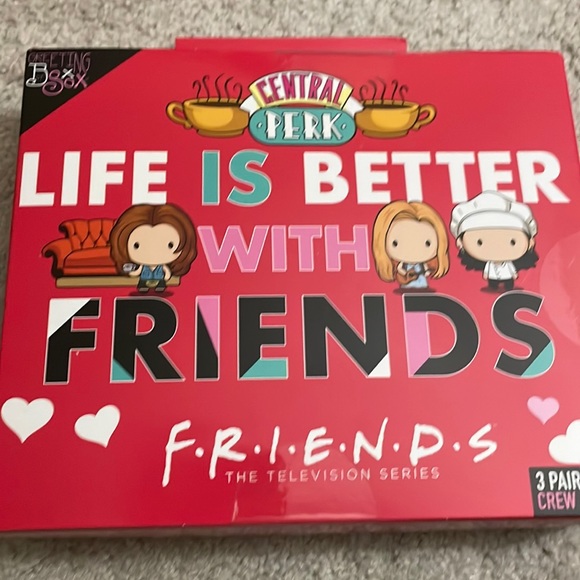 Friends TV Show Socks Gift Set Three Pairs Socks Central Perk - Picture 1 of 3